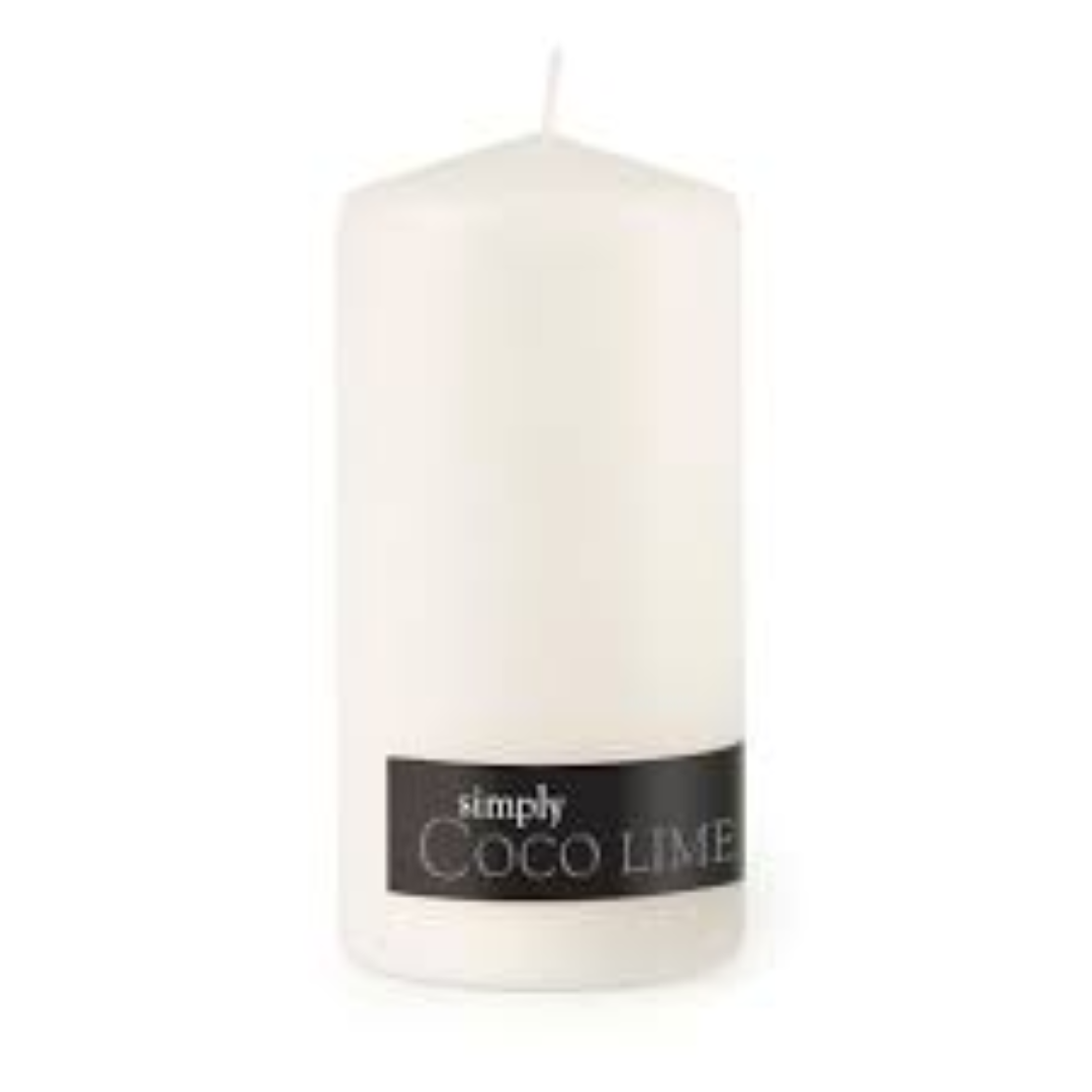 3X4 PILLAR CANDLE COCONUT LIME